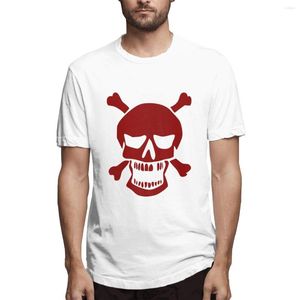 Men's T Shirts Funny Skull Bone Pirate Printed Short Sleeve Tshirts Summer Casual Cotton Top Tee Streetwear