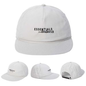 ESS Double Line Co Märke Flat Brim Soft Top Baseball Cap Solid Hip Hop Fashion Hat för män och kvinnor