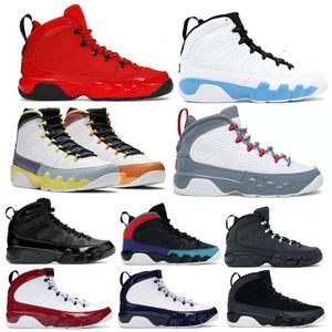 Men Designer Basketball Shoes Jumpman 9 9s Retro Og Particle Grey Fire Red Light Olive Concord University Blue 2023 Trainers Sneakers