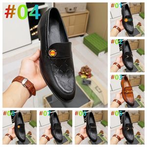 2023 Top Wysokiej jakości formalne buty do sukienki dla mężczyzn czarne oryginalne buty skórzane spiczasty palce męskie Business Bright Skin Oxfords Casual Buty na 38-46