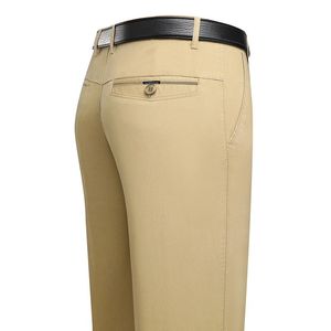 Men's Suits & Blazers 2023 Men Suit Pants Straight Thin Solid Color Loose Comfortable Decent Male Business Fashion Daily Trousers