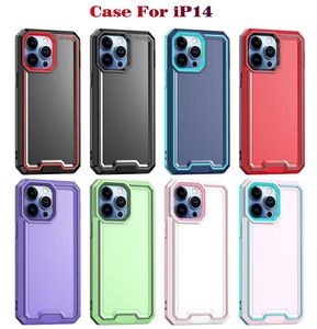 2IN1 IPhone 14 Pro Max 13 12 11 Pro Max Xr XS 6 7 8 Plus Samsung A13 A34 A54 5G S22 S23 S23 S23 ULTRA 2IN1 HART PC SOFT TPU ARMOR COVERカバーのためのヘビーデューティ頑丈な衝撃プルーフケース