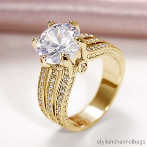 Pierścienie zespołowe wspaniałe damskie pierścionki ślubne z różowym/białym sześciennym klasycznym pierścionkiem zaręczynowym wieczności.