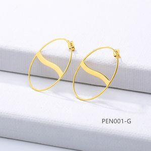 Stud Oval Sun Design Earring Studs Elegant Fashion Women Jewelry Girl Gifts PEN001-S 230515