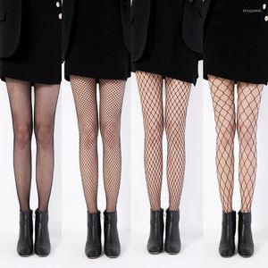 Women Socks Sexy Fishnet Tights High Waist Mesh Stockings Pantyhose Thin Black Long Stocking Panty Female Elastic Collant Dress