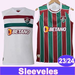 23 24 Fluminense Guga Mens Vest Soccer Jerseys Ganso Nino Keno G. Cano Home Away White Football Shirts