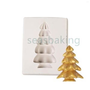 Печь для выпечки 3D Рождественская елка помадка силиконовая форма для инструментов для украшения тортов плесени кухонные аксессуары