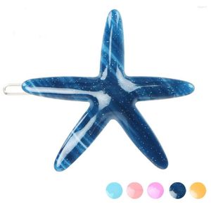 Hårklipp Söt hårnål - Brand Star Clip for Women Girls Sea Series Accessory Ornament Barrette Tiara Party Dance Bridal