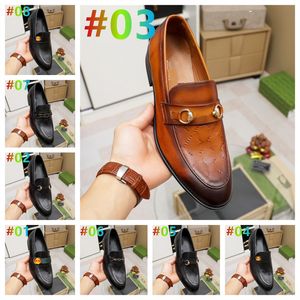 Designers Shoes Mens Fashion Loafers Genuine Leather Men Business Office Work Formal Dress Shoes Brand Designer Party Wedding Flat Shoe -12