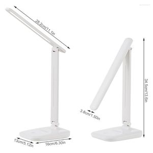 Lâmpadas de mesa Lâmpada LED Lâmpada 3 Term) de cor Luz de controle Basa de cama Lista de iluminação Recarregável 1600mAh