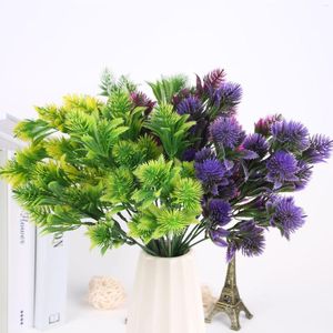 Decorative Flowers Artificial Bouquet Fake Aquatic Plant For Home Decor Garden Christmas Wedding Decoration Vase Accessories Indoor