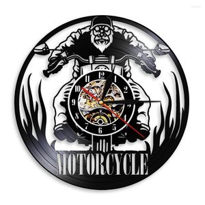 Zegarki ścienne motocykl trasy koncertowe motocyklista Record Record Clock Riding Racing Silent Watch Motor Lover Prezent