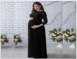 Casual Dresses Pregnancy Dress Fancy Shooting Po Pregnant Clothes Pography Props Maxi Maternity Gown Clothing Lace4791779