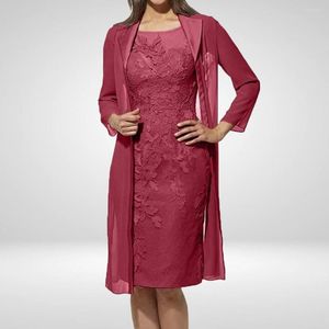 Casual Dresses Knee Length 5 Sizes Embroidery Lace Long Sleeve Cardigan Dress For Home Wear