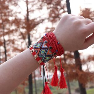 Strand Zhongvi Seed Breads Bracelet para mulheres joias coloridas boho jóias 2023 Trendy miyuki amizade pulseiras por atacado