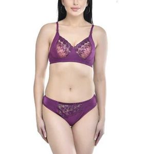 Bikini Air Bra Panties Mulheres novas Sexy Sexy Low Wistide Tardbest Selling Impresso Underwire Support Black Big Cup Lace Plus Size e Panty Sets From Bangladesh