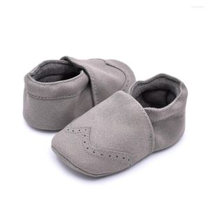 Första vandrare födda Baby Boy Girl Shoes Moccasin Pu Leather Prewalkers for Kids Crib Spädbarn Toddlers