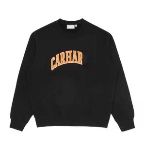 Carhart mens hoodie designer tröja brev broderade tröjor män kvinnor teknisk fleece lång ärm thirt överdimensionerad pullover rock lös design325ess