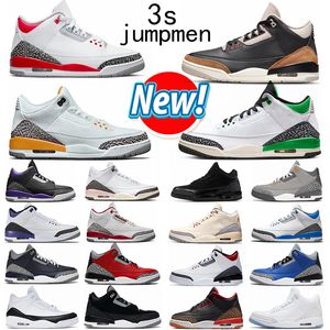 3 3s women men basketball shoes jumpmen 3 Fire Red 3s Dark Iris Desert Elephant Lucky Green Cardinal racer blue white cement laser orange unc mens trainers sneakers