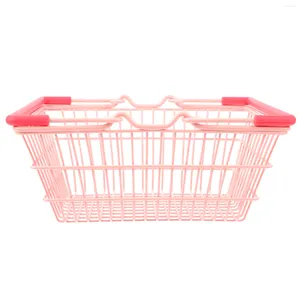 Storage Bags Wire Shopping Basket Kids Baskets Sundry Box Snack Hand Held Wall Mesh Bin