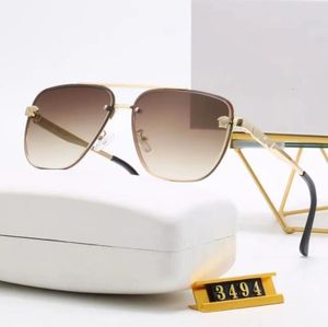 Classic retro metal sunglasses for woman sunglasses designer men leisure time european style big goggle sunshade eyeshield with original box luxury sunglasses