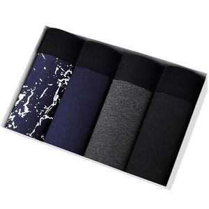 Mutande 4 pezzi Set Boxer e mutande di marca per uomo Cotone Homme Lotto Mutandine di lusso Confezione Pantaloncini sexy Intimo Regalo maschile Slip Soft 230515