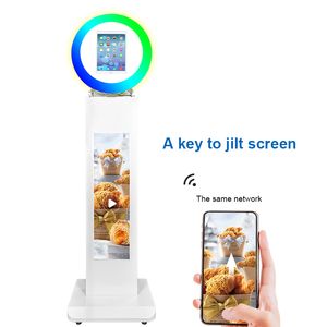 Bodenstehende Ipad-Fotoautomatenschale mit LCD-Werbebildschirm, für 11-Zoll-iPad