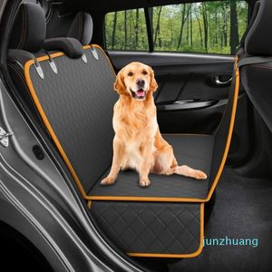 Designer -Carrier Dog Car Seat Cover 100% Waterproof Pet Dog Carriers Travel Mat Hammock For Small Medium Large Dogs Car Rear Back Seat Safety Pad