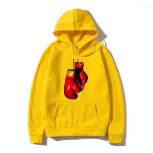 Men's Hoodies Sweatshir Boxing Gloves Outerwear Mexico Vintage Flag 9137