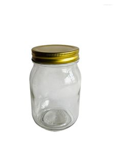 Bottiglie di stoccaggio! 16OZ (500ml) Marmellata di vetro e barattoli di cibo con coperchi in metallo 6 pezzi imballati29,88 USD/ Lotti