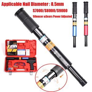 Spijkerpistolen S8000/S9000 Integrerat takdekoration Tool Silencer Nail Gun Manual Steel Concrete Steel Wun Wire slotting Devicetools