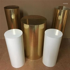 Party Decoration 3pcs/Set) Round Cylinder Pedestal Display Art Decor Plints Pillars för DIY Bröllopsdekorationer Holiday Yudao425