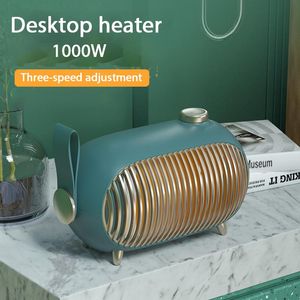 Fans Xiaomi 1000W uppladdningsbar Mini Portabel värmare Desktop House Heat Poise Radiator Warmer Machine Heater Fan