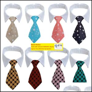 Dog Apparel Supplies Pet Home Garden Cat Necktie Adjustable Striped Puppy Tie Accessories For Small Dogs Wedding