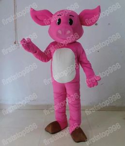 Halloween Cute Pig Mascot Costume Performance Symulacja Kreskówka Anime Postacie Dorośli rozmiar Bożego