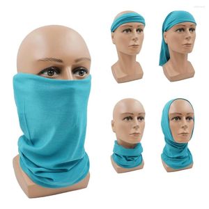 Scarves Peacock Blue Seamless Neck Gaiter UV Protection Face Mask Headwear For Men Women Multifunctional Bandana Buffs Magic Scarf DC018