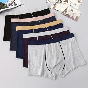 Underpants Cueca Boxers Shorts Men 5pcs/lot Solid Modal Men Panties Underpants Male Boxer Underwears Ropa Interior Hombre Plus Size XL-7XL 230515