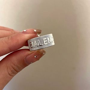 Metall-Spezial-Buchstaben-offener Ring, Damen-Buchstaben-Fingerringe, Geschenk für die Liebe, Freundin