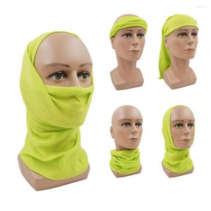 Szaliki bezproblemowe opaski na zewnątrz jazdy na głowie „Rowerowy szalik magiczny szalik Awokado Awokado zielone kobiety bandana faulard ochronę UV BALACLAVA DC025