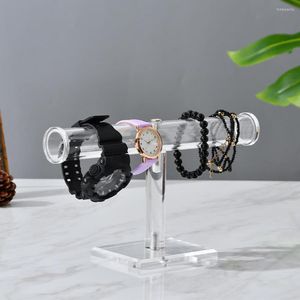 Jewelry Pouches Rack Stable Base Multi-Tier Display Holder Acrylic Hairband Watch Necklace T-bar Stand Accessory