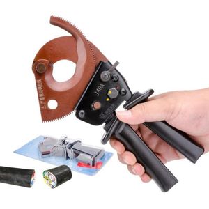 Tang J40A Ratchet Cable Cutter Max 300mm² mangan stål Koppartråd Skärverktyg CU/ALU -kabel Elektrisk trådklippning