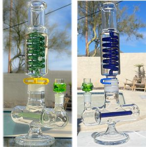 Unikalne bongs rurki wodne Hoahs Glass Water Bong Rigs Dab Perkolator Paliwa Rura olejna z wygiętą miską 14 mm