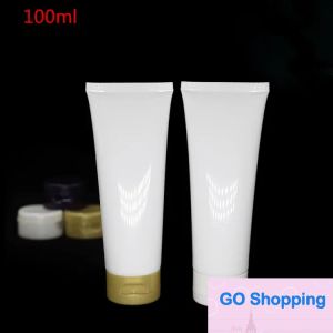 50pcs 100ml 흰색 플라스틱 소프트 튜브 화장품 포장 100ml 로션 크림 플라스틱 병 스킨 케어 크림 컨테이너 튜브 최고 품질