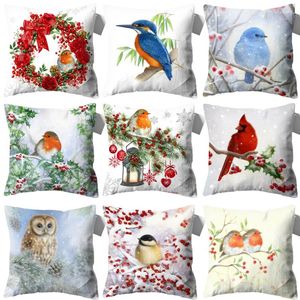 Pillow With Bird Bird's Furniture Pillowcase Decorative S For Sofa Pillows Covers 45 Home Decor