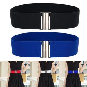 Belts Women Stretch Waist Silver Elastic Wide Waistband Corset