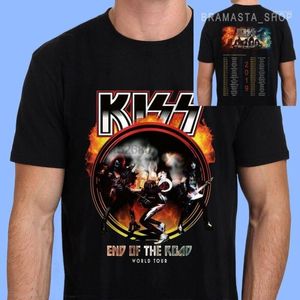Herren-T-Shirts KISS The Final Tour Ever End Of Road World 2023 Schwarzes T-Shirt