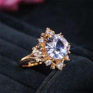 Ringas de banda anéis de noivado de luxo para mulheres incrustadas cristalinas de cor de ouro cúbica feminina beia de casamento eternity jóias novas