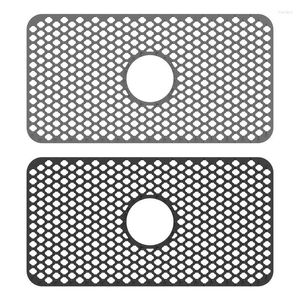 Table Mats Silicone Sink Protector Kitchen Dishes Draining Bottom Mat Heat-Resistant Grid Tableware Drying Pad Gadgets