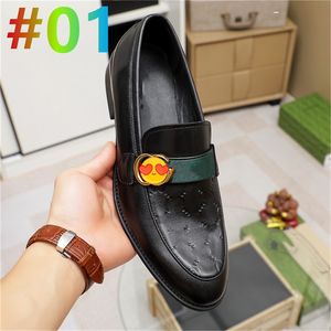 2023 Fashion Mens Dress Shoes Formal Patchwork Leather Shoe Fashion Handmade Wedding Party Men Mocassini 38-46