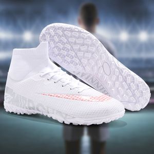 Sapatos de segurança tendências originais masculino de futebol adulto crianças tf/fg altas botas de futebol de boots de treinamento esportivo de calçados esportes tênis 35-45 230515